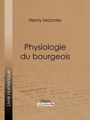cover image of Physiologie du bourgeois